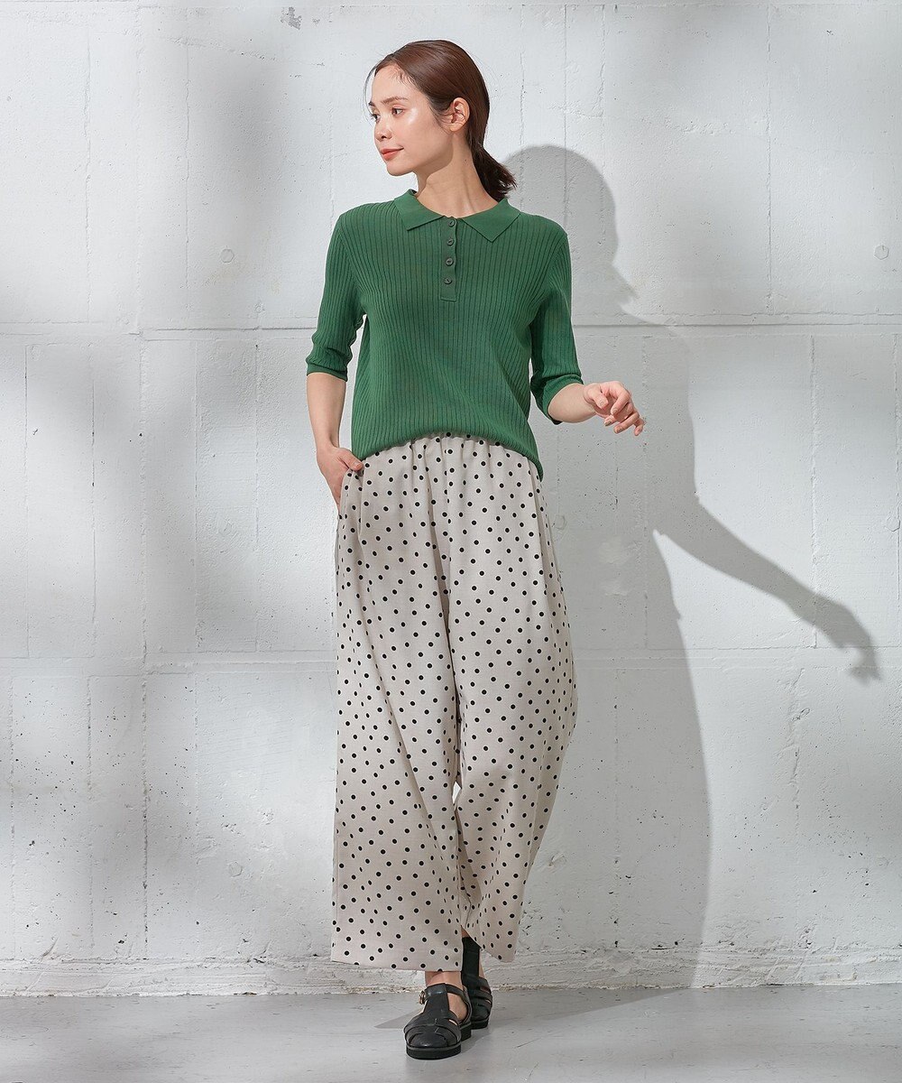 ANY 【洗濯機可能】ポロカラーニット 