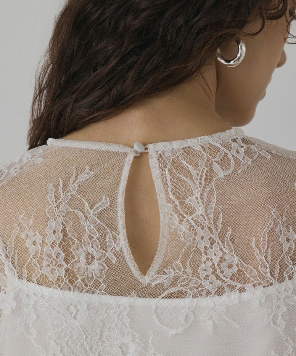 GRACE CONTINENTAL レースボウタイブラウス 