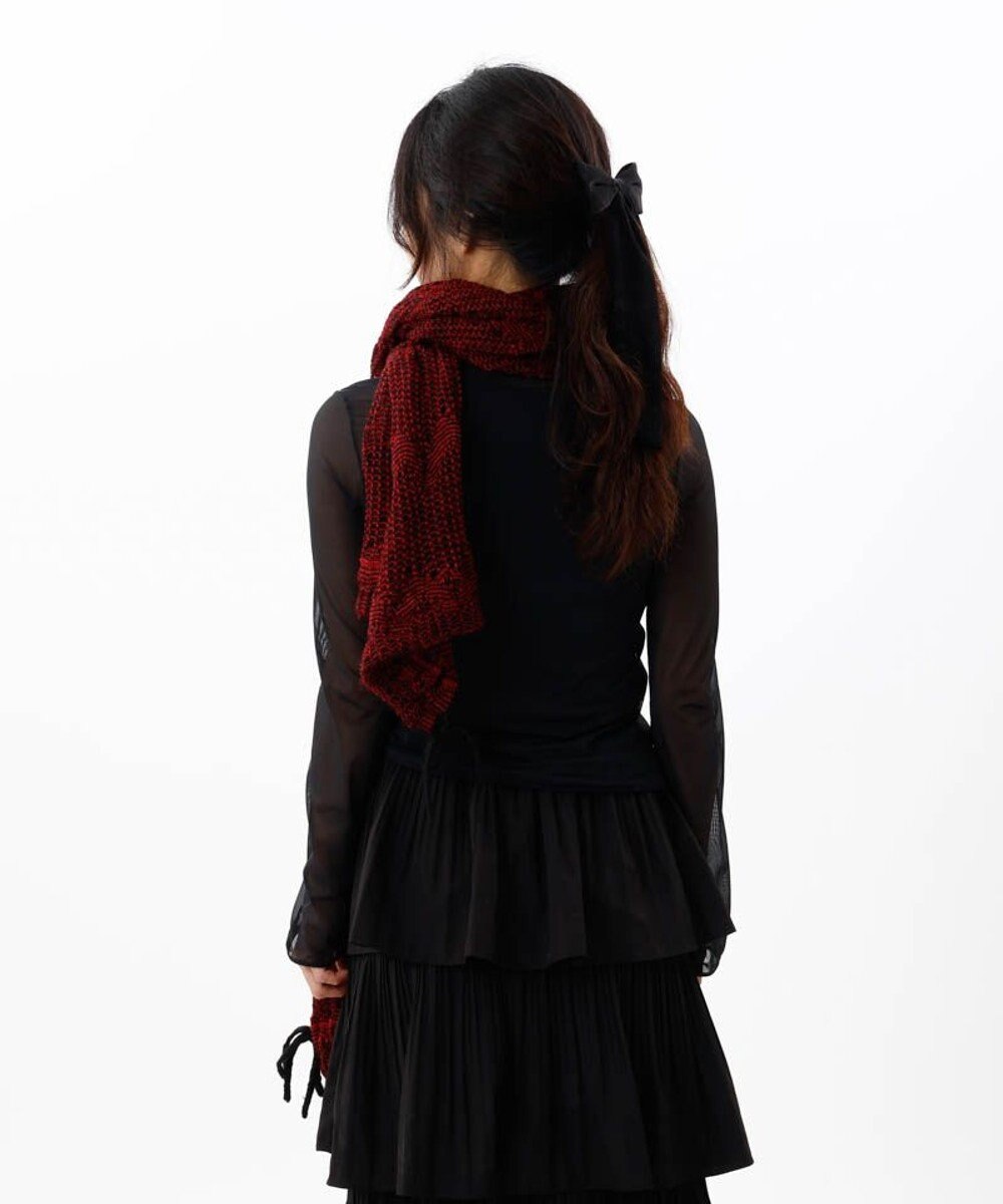 AURORA 【 ANNA SUI（アナ スイ）】リボン付きセミストール(WASH) 