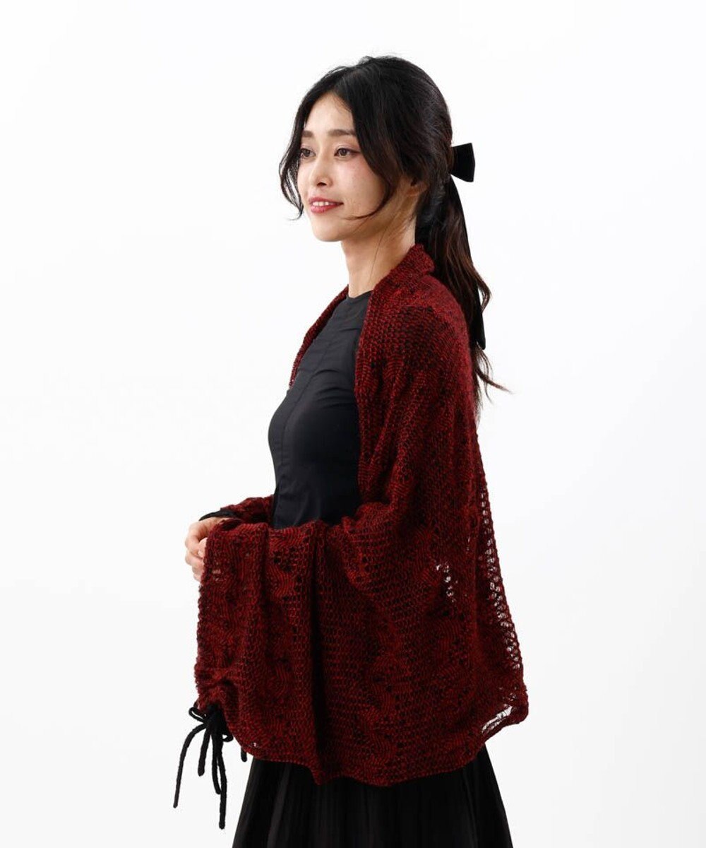 AURORA 【 ANNA SUI（アナ スイ）】リボン付きセミストール(WASH) 