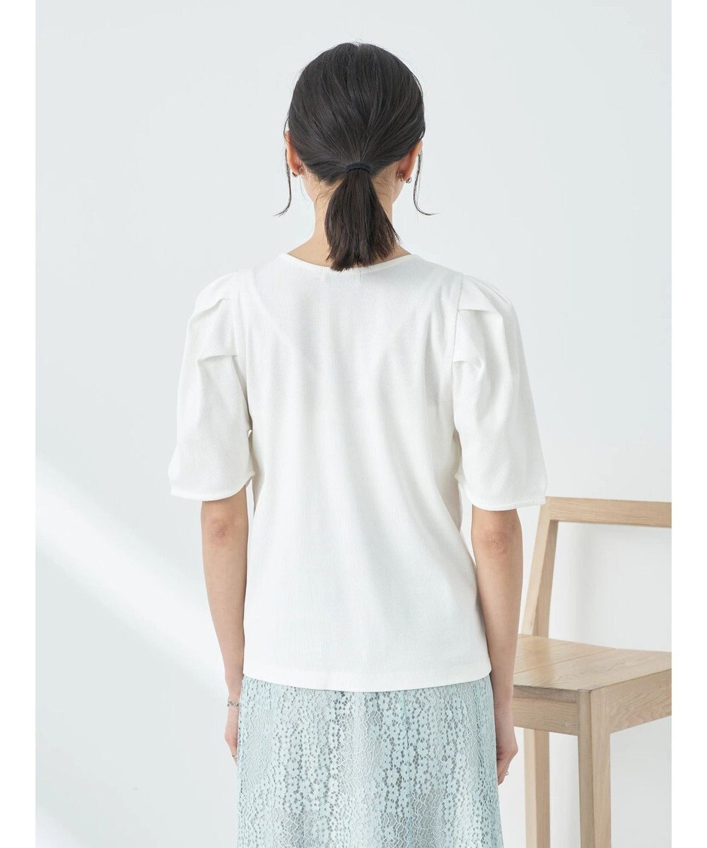 earth music&ecology パワーショルダーリブプルオーバー 