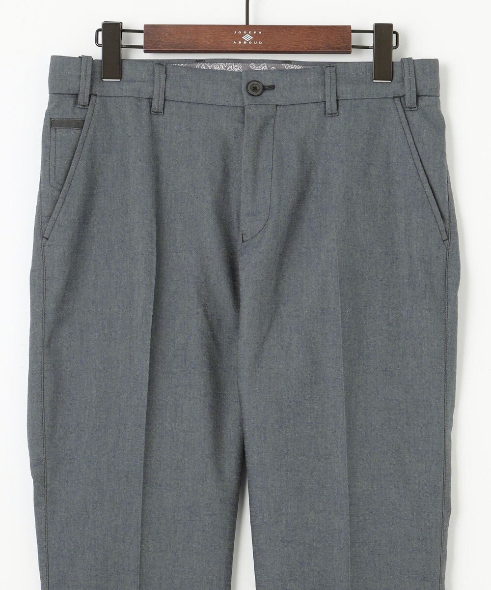 JOSEPH ABBOUD 【ウエストも伸びる！/ストレッチ】ミックスリネンシャンブレーパンツ 