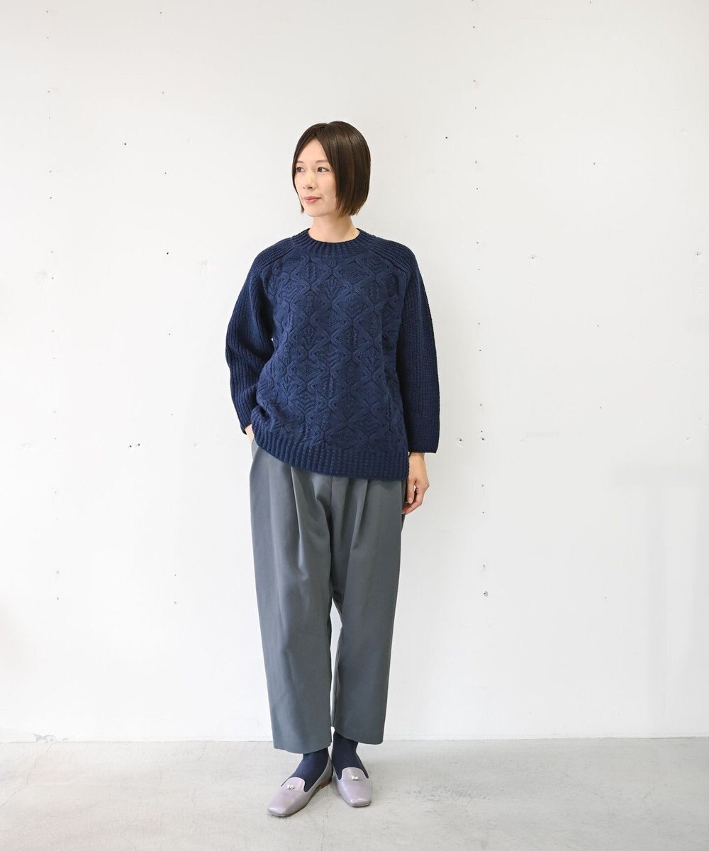 muuc トリプルクロス タックパンツ｜軽くてふっくらした三重織り生地・セットアップ可能 