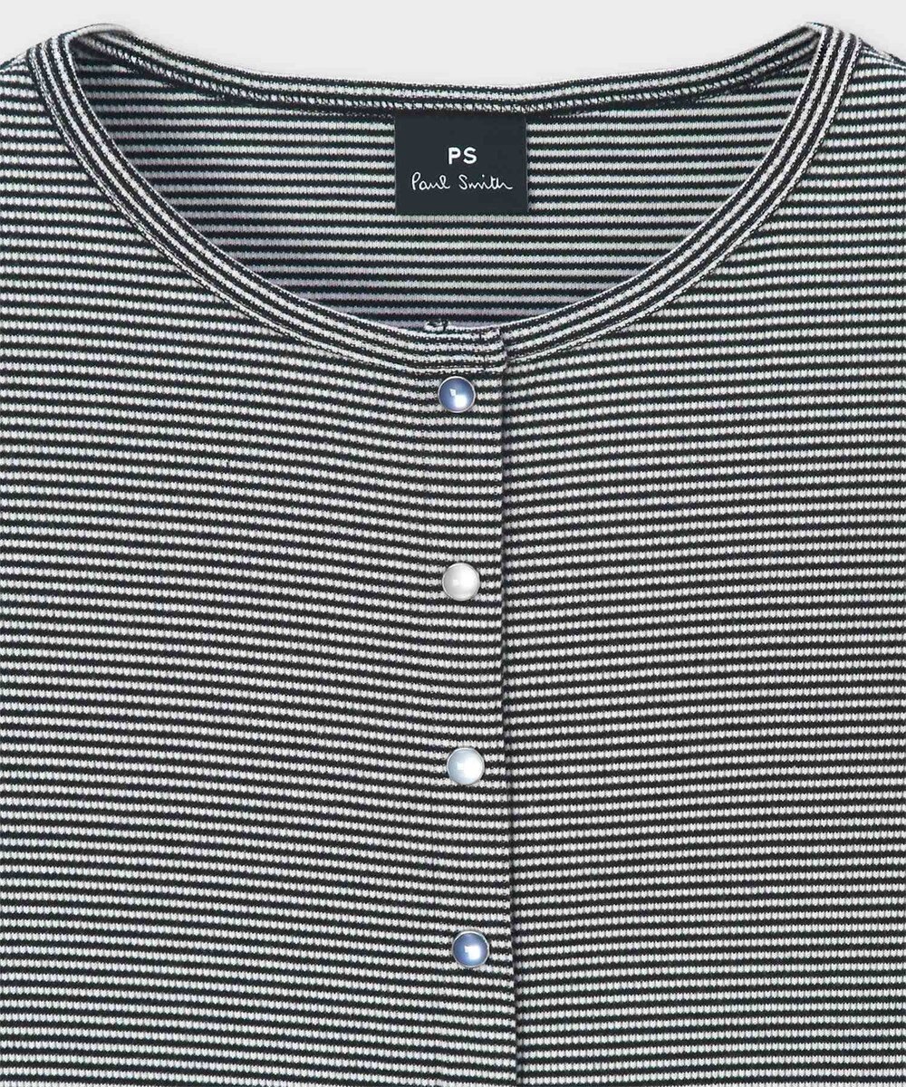 Paul Smith ボーダー ハーフスリーブ カーディガン 