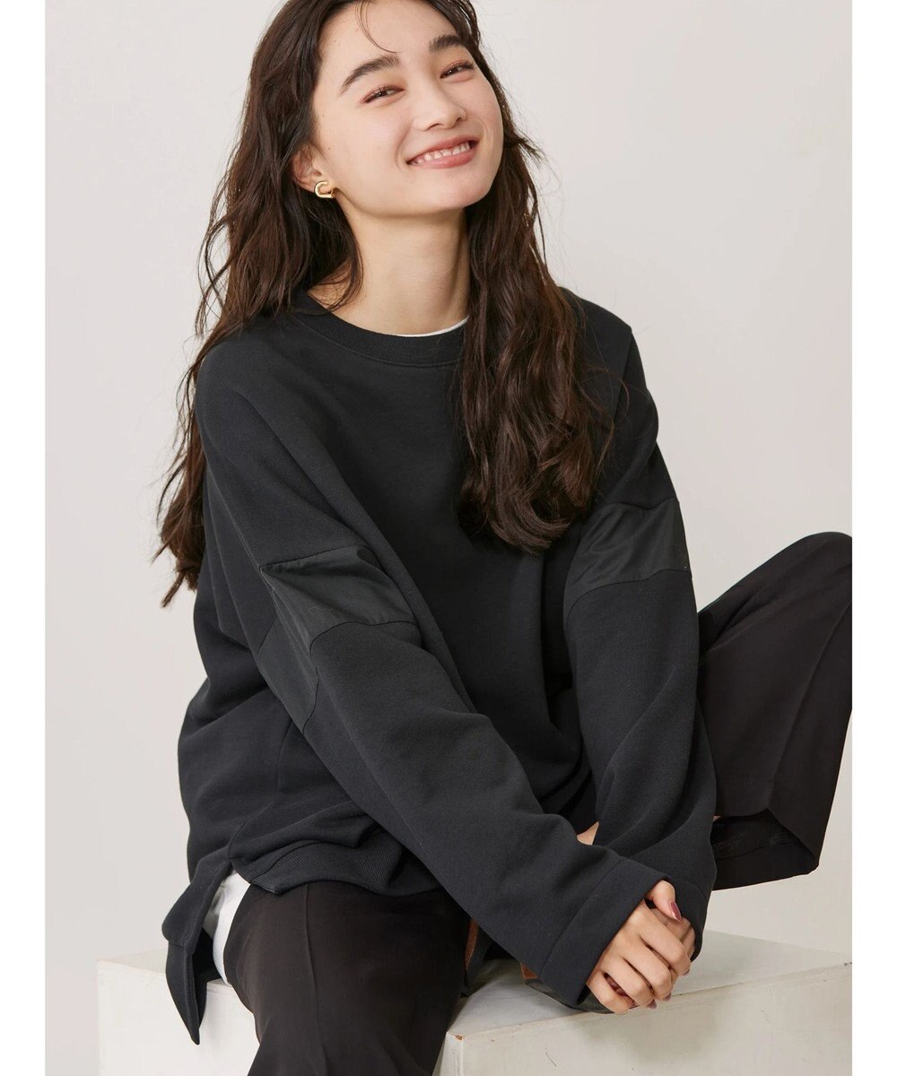 AMERICAN HOLIC 異素材ショルダー切り替えスウェット1 