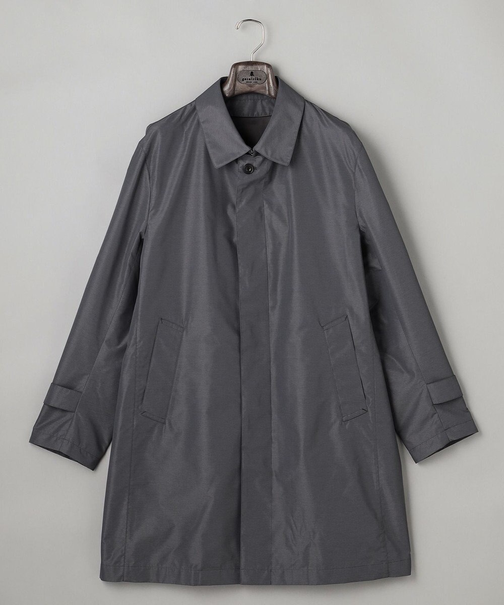 GOTAIRIKU ダウンライナー装着可【半裏仕様】メランジシャンブレー ステンカラースプリングコート 