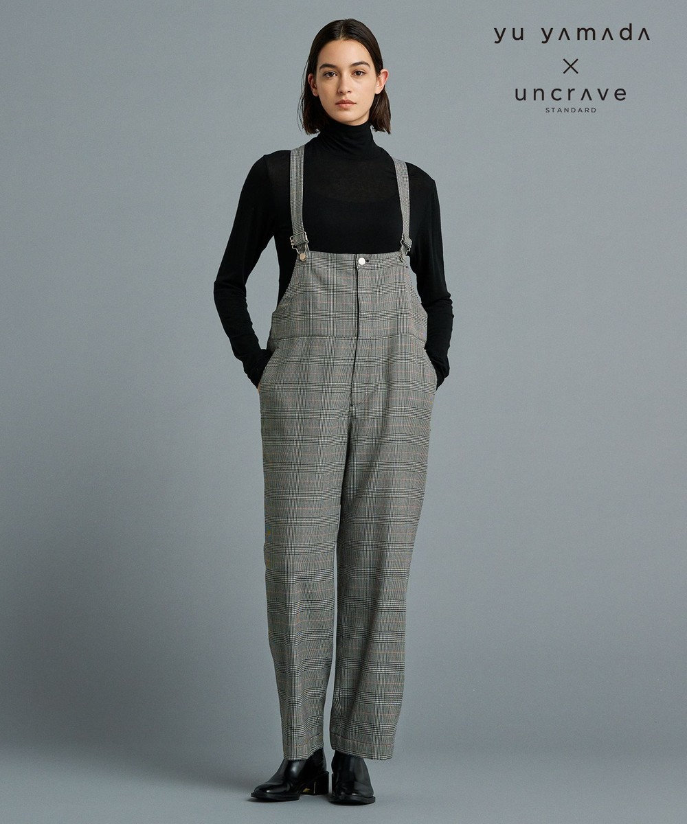 uncrave 【モデル山田優さん × uncrave STANDARD】TWツイル サロペット チェック