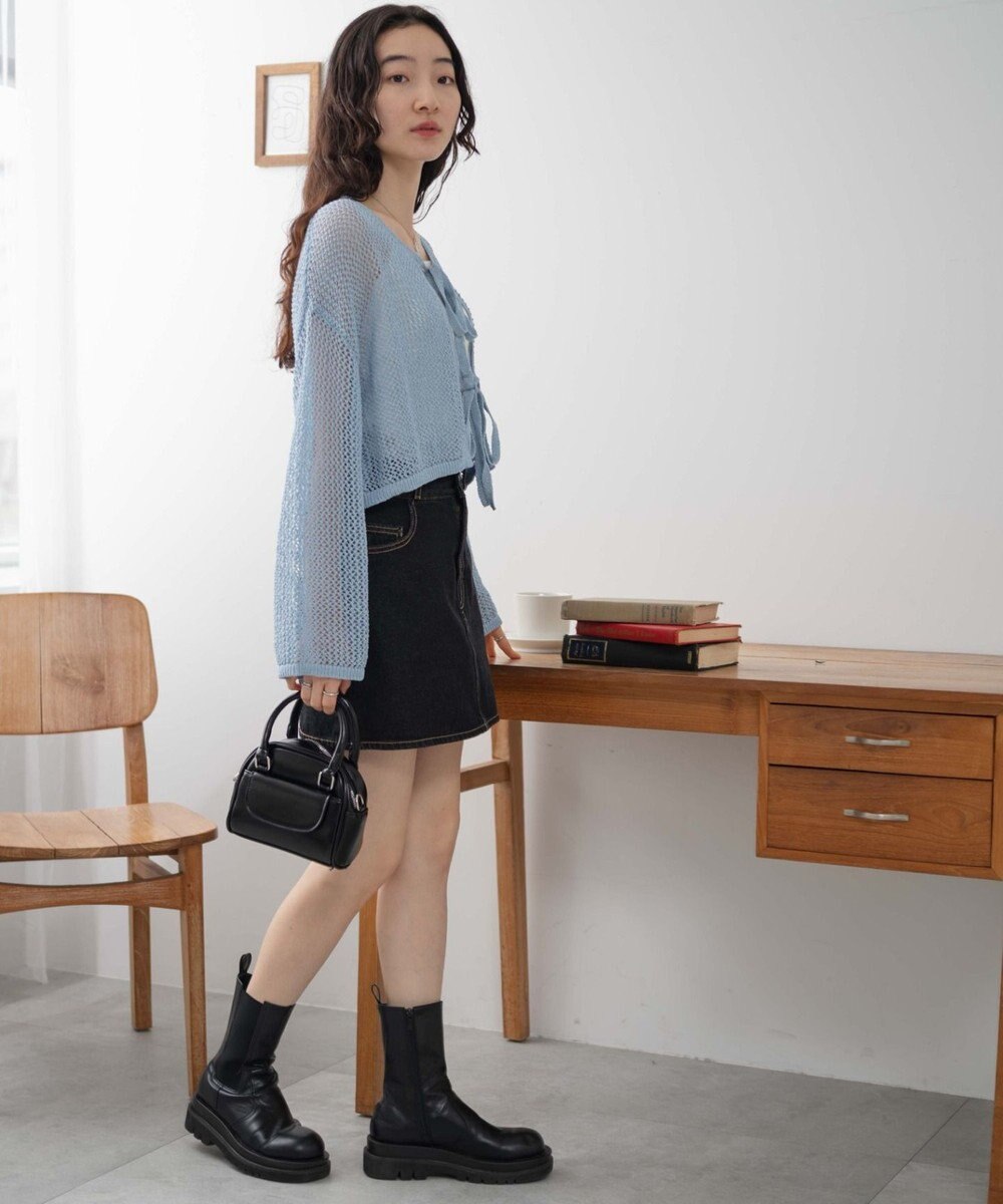 WEGO メッシュニットカーデ 