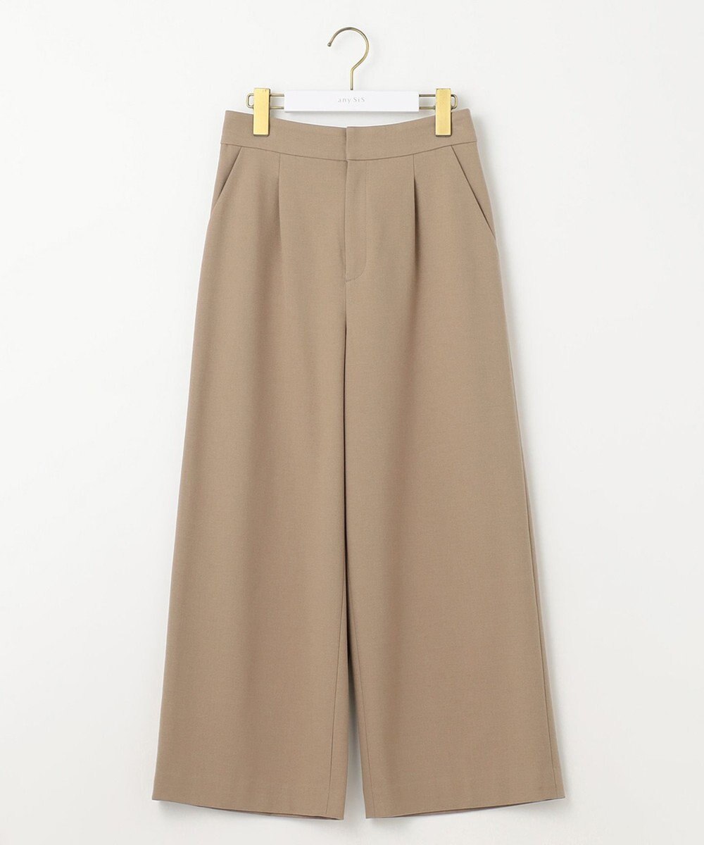 ANY SIS 【シリーズ累計7万本突破！】サーモ2WAYストレッチ ワンタック ワイドパンツ 