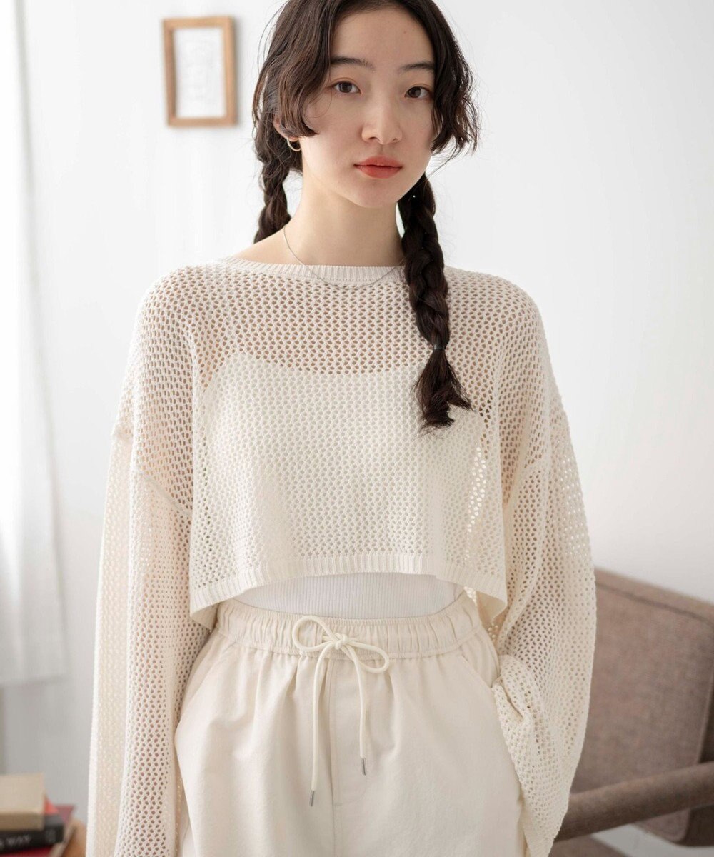 WEGO ショートメッシュニットプルオーバー 