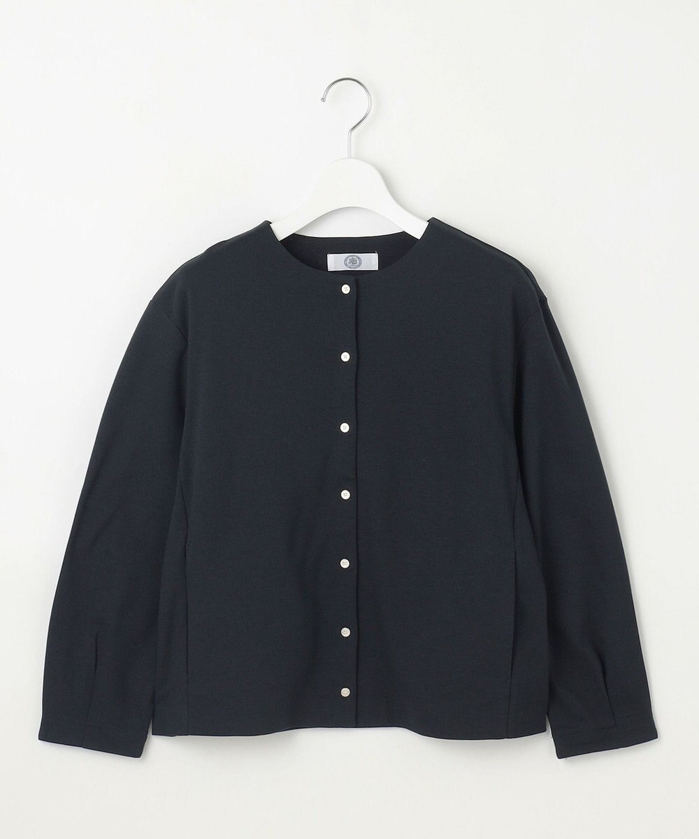 J.PRESS LADIES L グログランジャージー カーディガン 