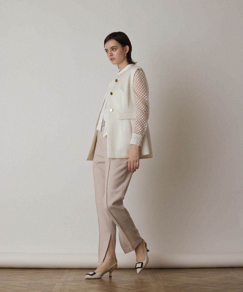 GRACE CONTINENTAL ダンボールニットジレジャケット 