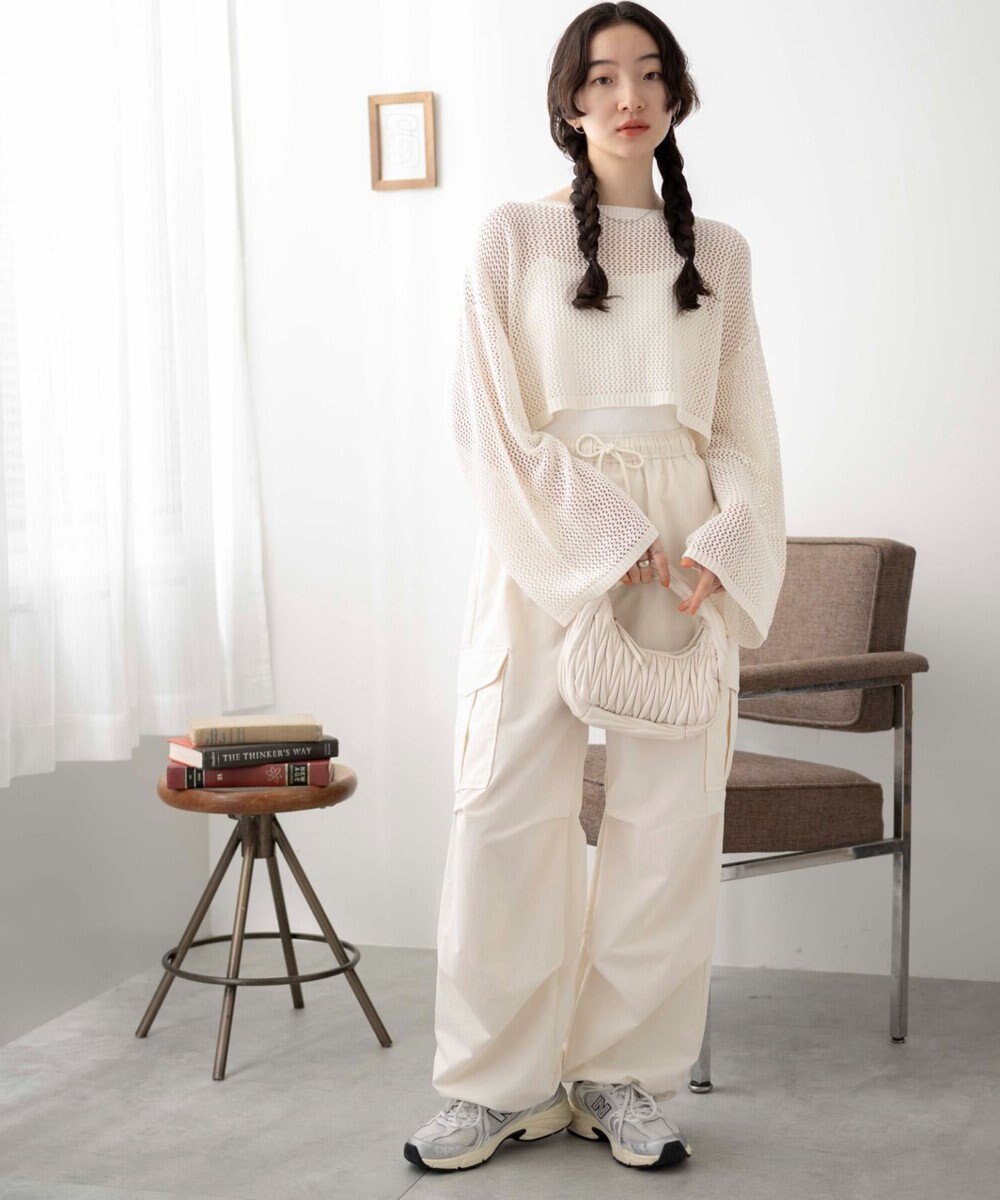 WEGO ショートメッシュニットプルオーバー 