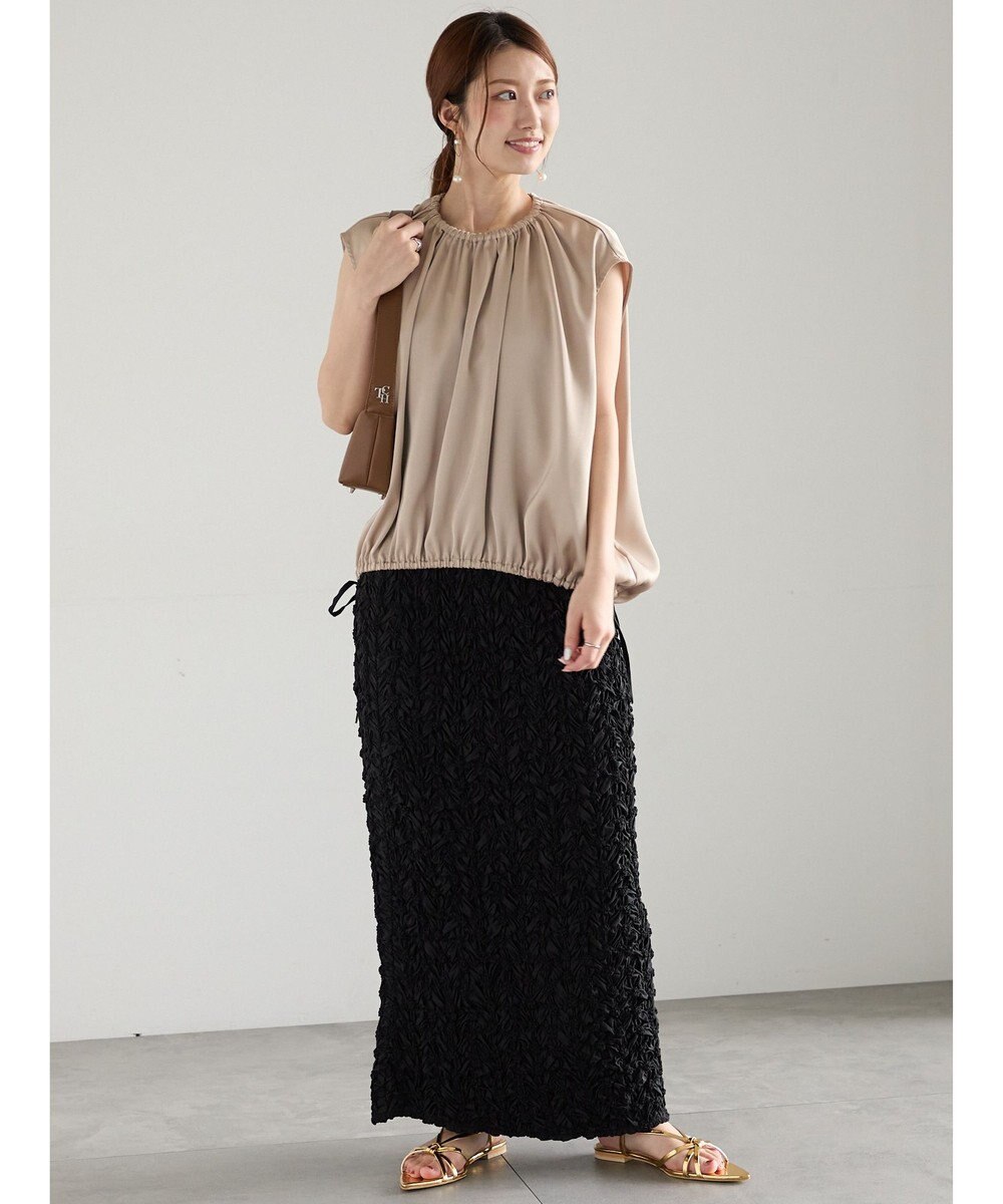 Te chichi サテンサイドリボンブラウス 