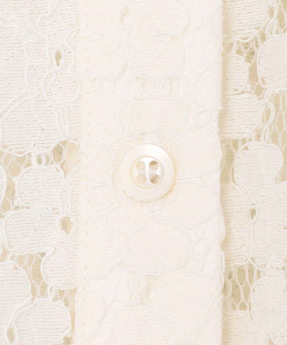 組曲 【先行予約・WEB限定】フラワーラッセルレースシャツライク ブラウス 