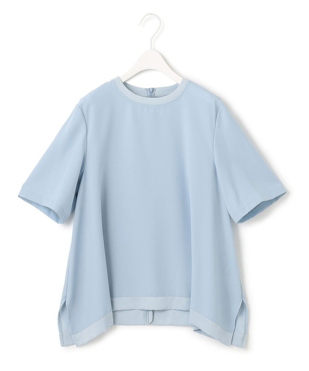 ICB 【接触冷感・UVケア・速乾・洗える】FluidBackSatin Tブラウス 