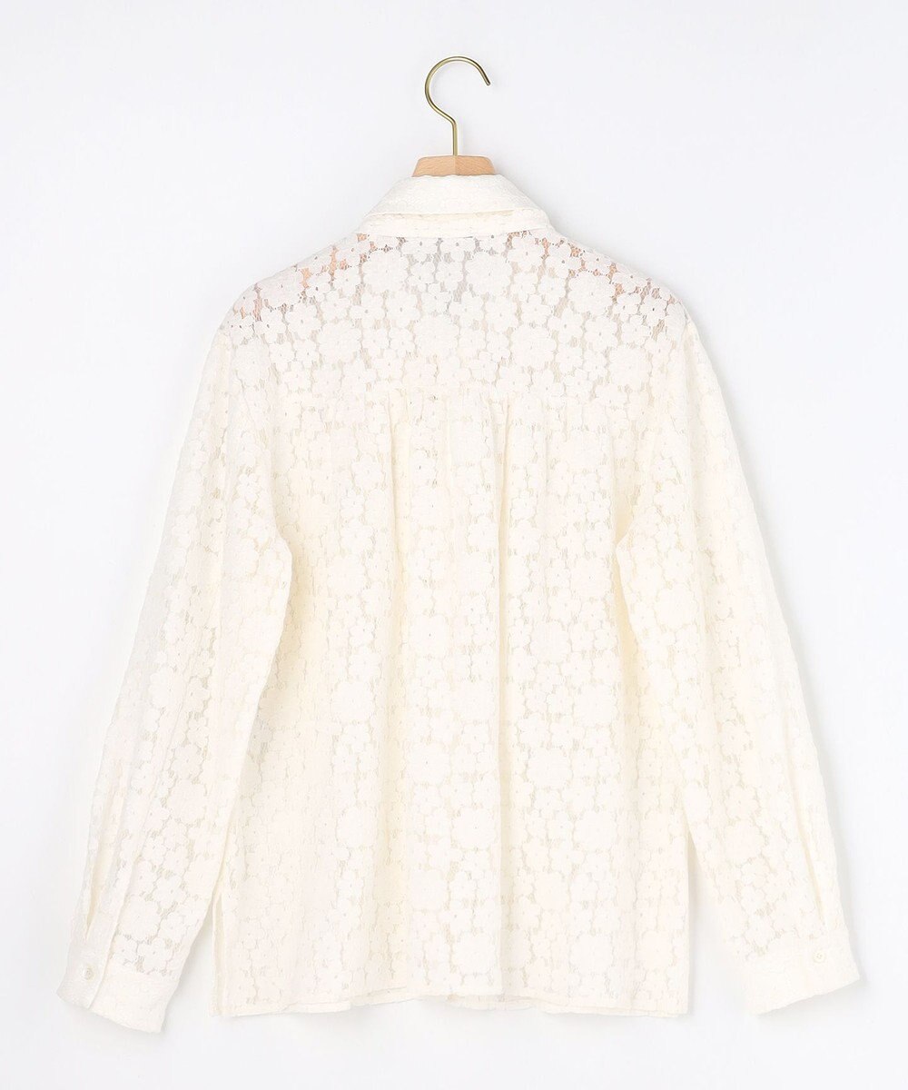 組曲 【先行予約・WEB限定】フラワーラッセルレースシャツライク ブラウス 