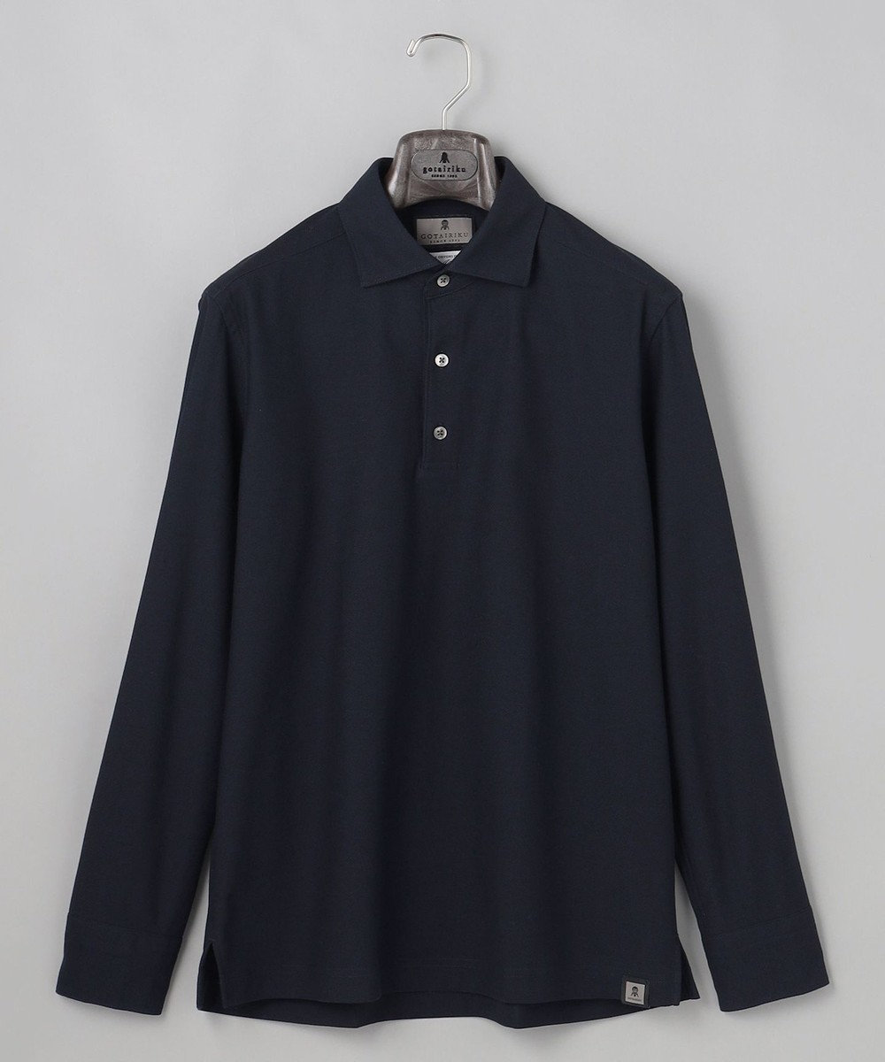GOTAIRIKU あのBIZポロが 長袖に【仕事で着られる】キレイめ 鹿の子 ビズポロシャツ_ロング 