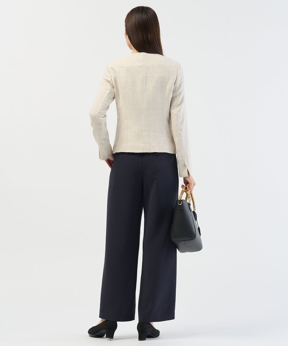 J.PRESS LADIES 【セットアップ対応】Light Tweed ノーカラー ジャケット 