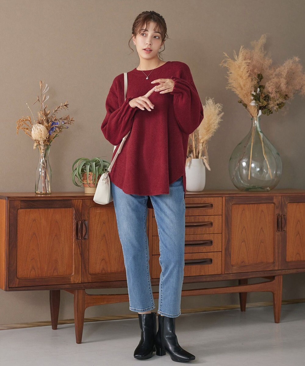 Tiaclasse 【安田美沙子さん着用・洗える】ストレッチストレートデニム 