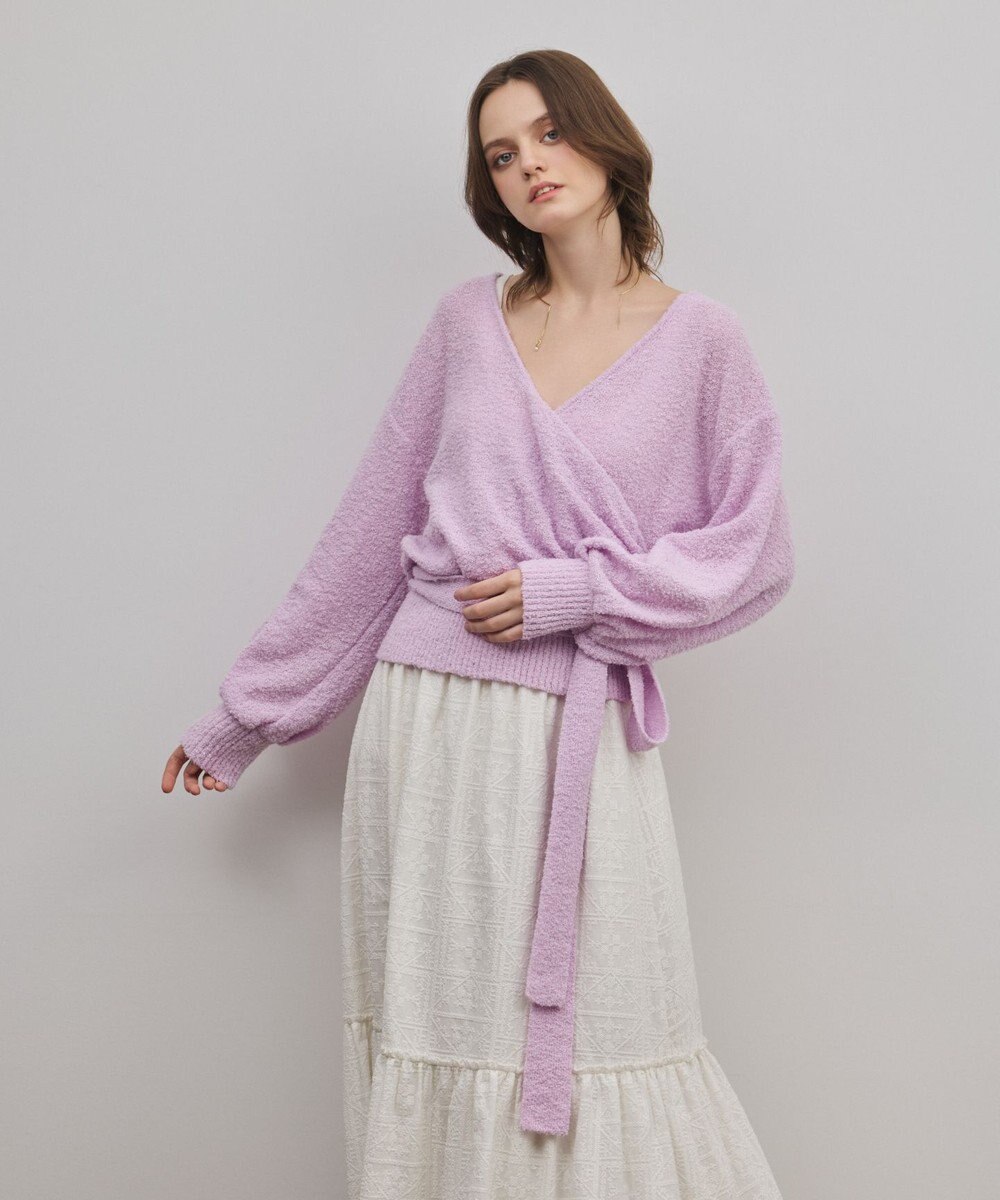 GRACE CONTINENTAL カシュクールニットトップ 