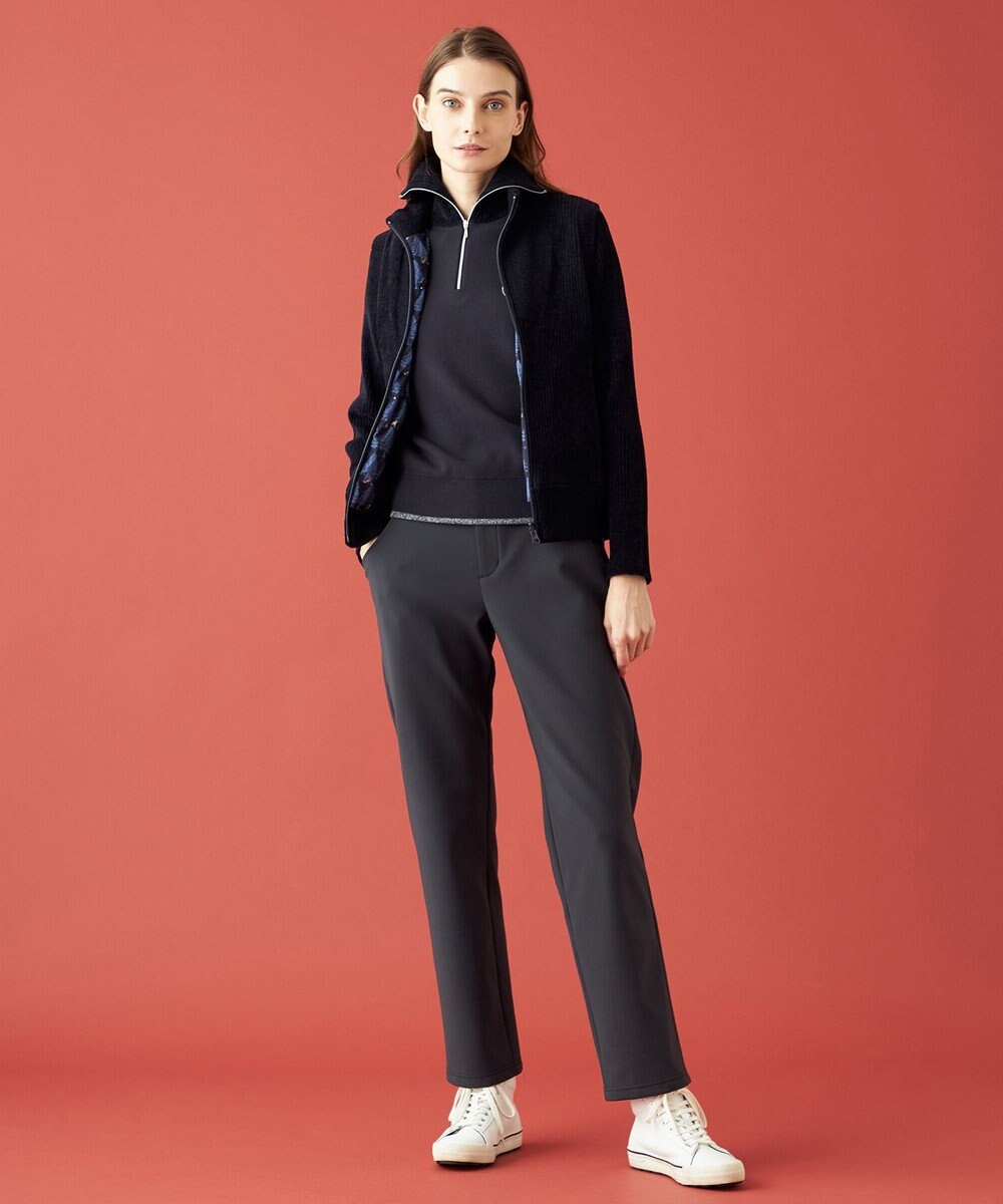 23区GOLF 【WOMEN】ストレッチモールハーフジップ ニット 