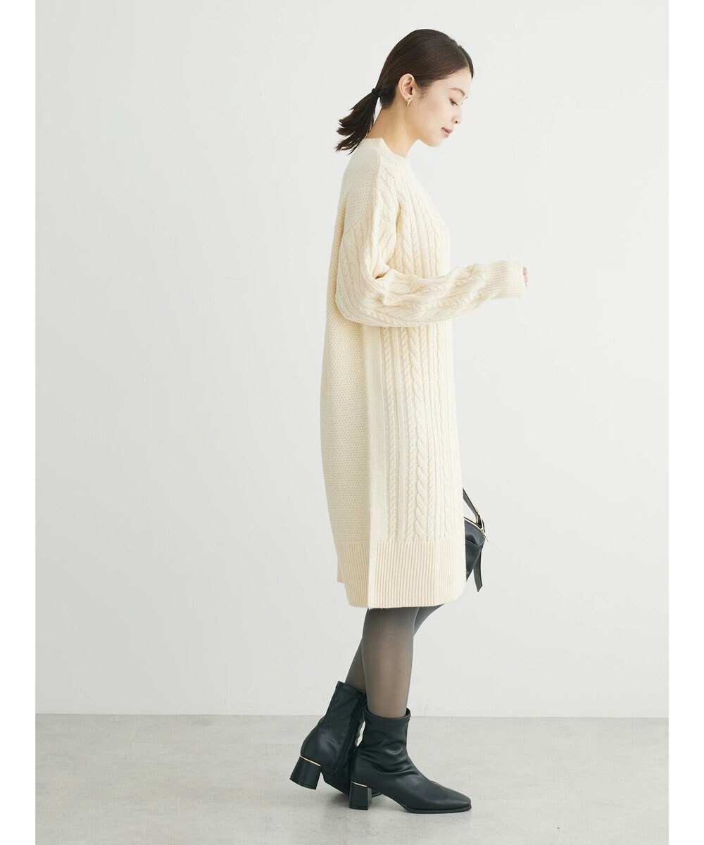 Green Parks ケーブルニットミニワンピース 