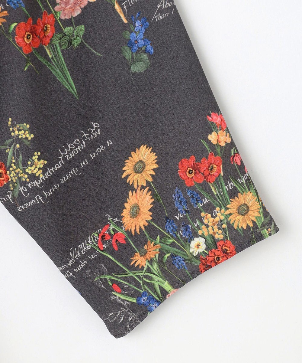 自由区 【洗える】フラワーガーデンプリント ワンピース 