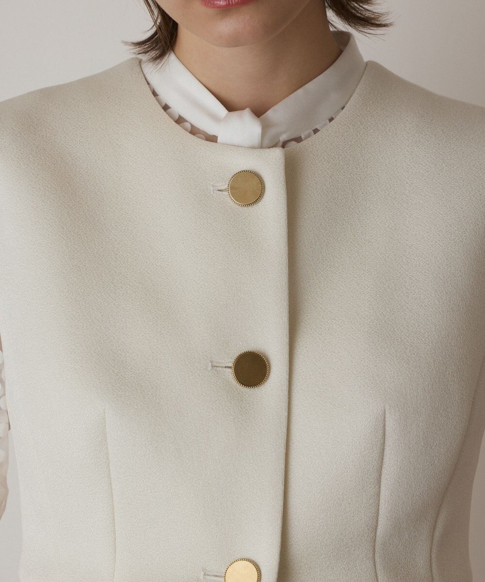 GRACE CONTINENTAL ダンボールニットジレジャケット 