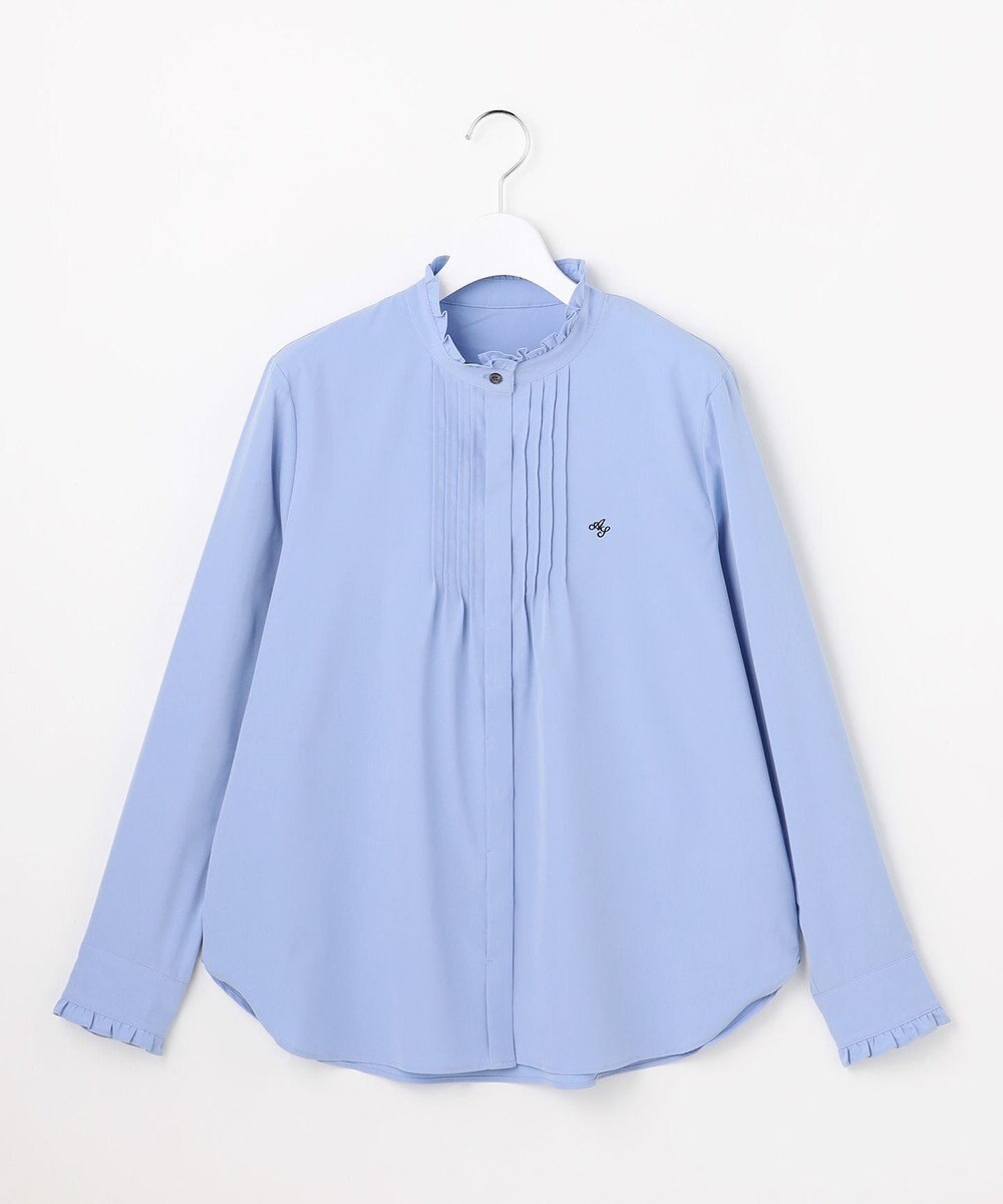 ANY SIS S ピンタックフリル シャツ 