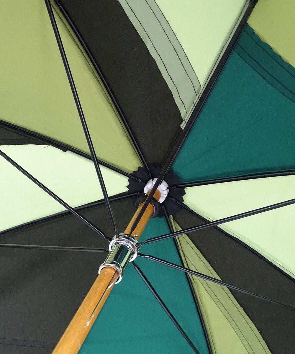 +RING 【限定/日本製】プラスリング 晴雨兼用傘（長ショート）GRN SR304 