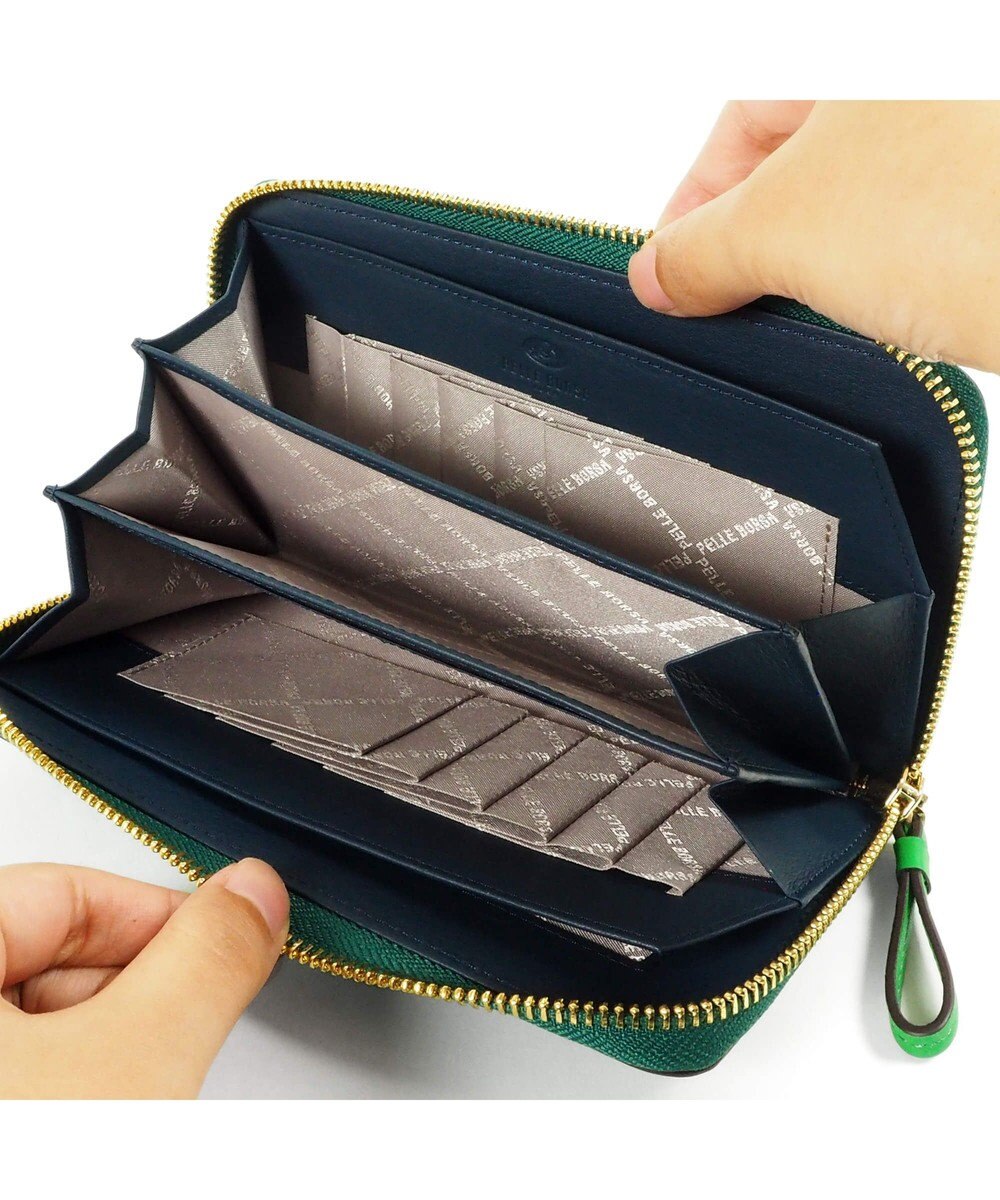 PELLE BORSA コンパクトラウンド長財布 Playful Goods プレイフルグッズ 4864 