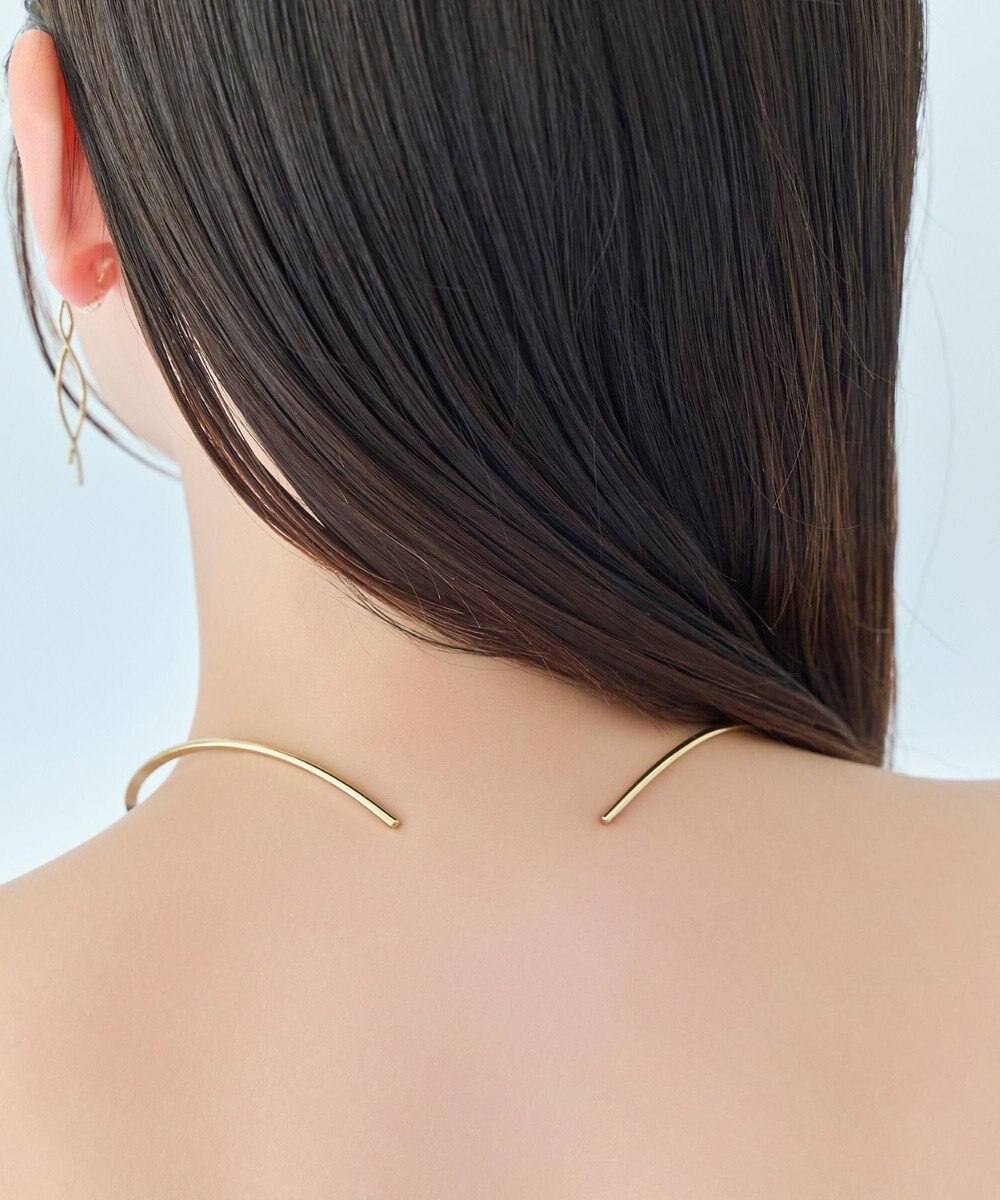 Phoebe ルーセントラインチョーカー　ゴールド/ネックレス/ネックカフ/40cm 