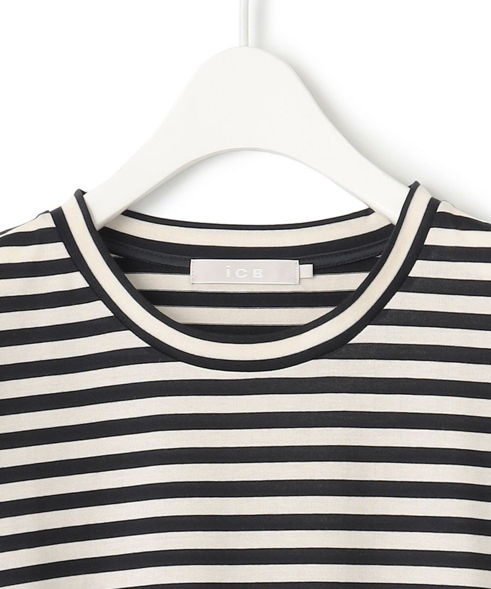 ICB L 【WEB限定・洗える】 シアージャージーコンビ カットソー 