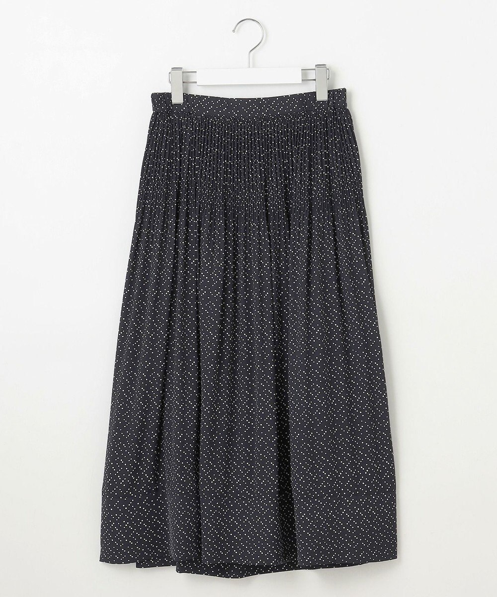 自由区 S 【セットアップ対応・洗える】ライトサテンプリーツ スカート 