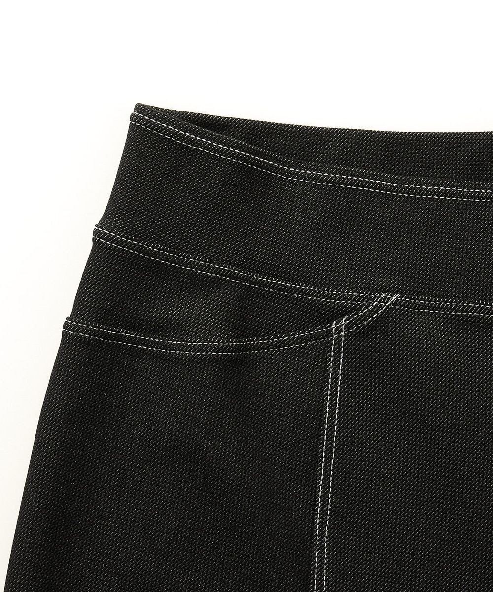 Chacott デニム調ブーツカットパンツ 