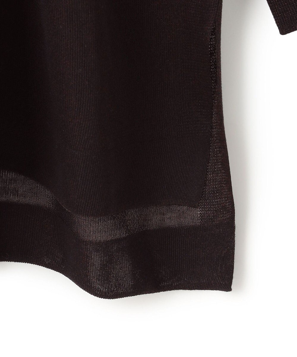 23区 【洗える】シャイニーシアー ボートネック ニット 