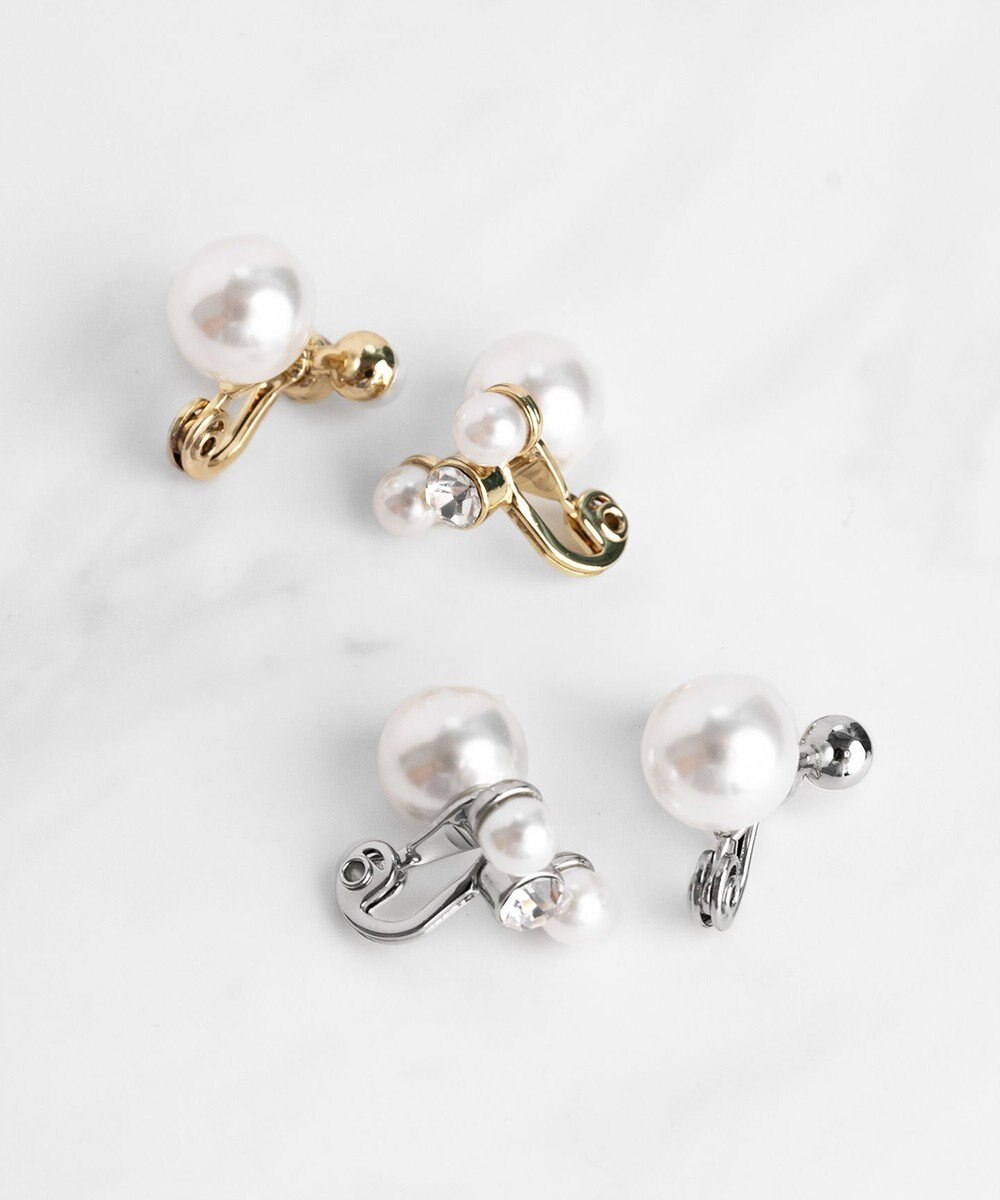 TOCCA 【大人百花掲載】DOUBLE FACE PEARL EARRINGS イヤリング 