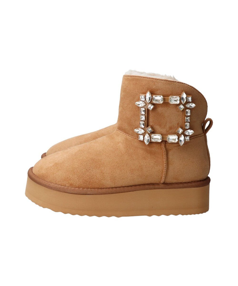 Bridget Birkin 【Bridget Birkin】バックルビジュームートンブーツ 