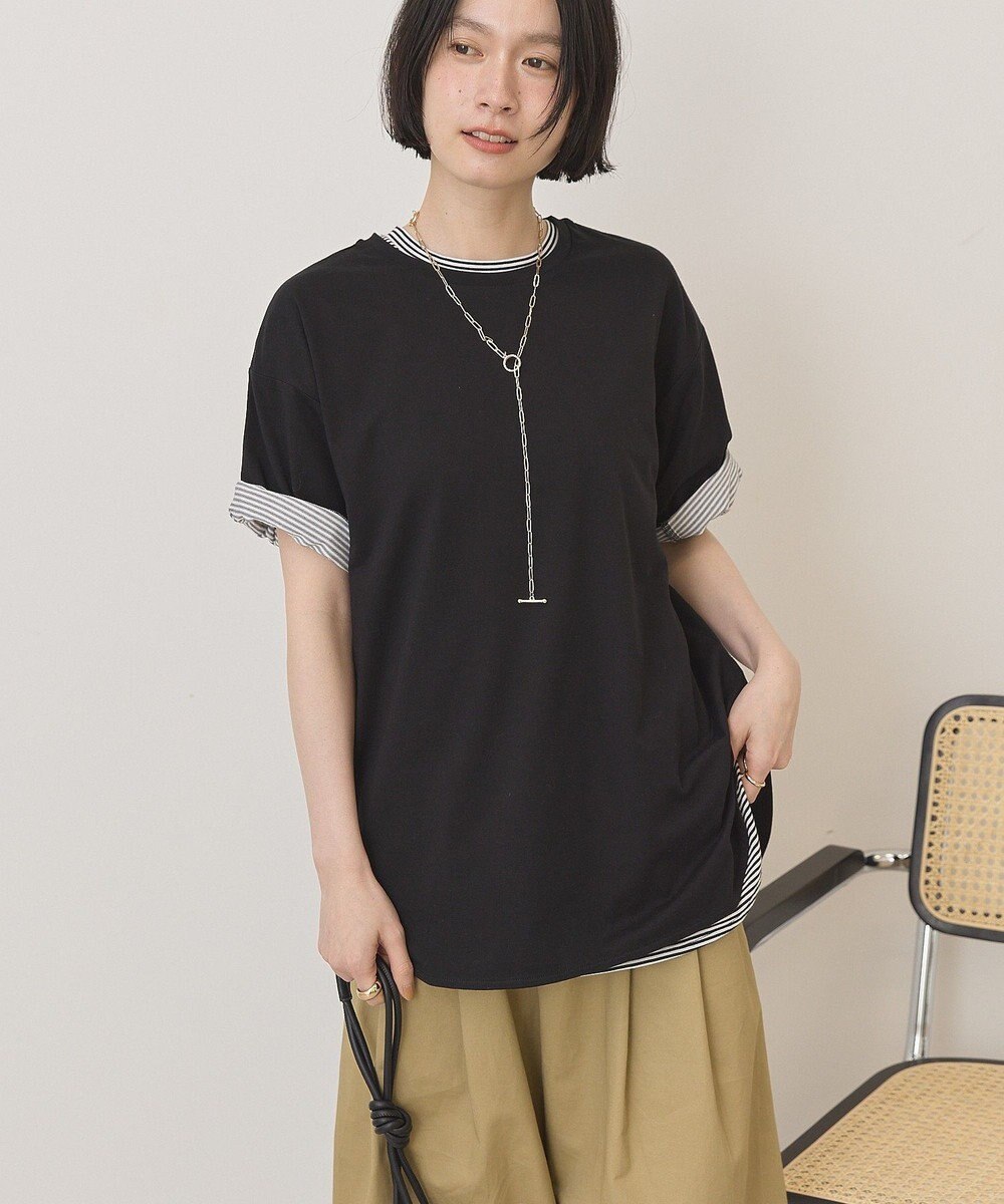 AMERICAN HOLIC 裾ラウンドＴシャツ 