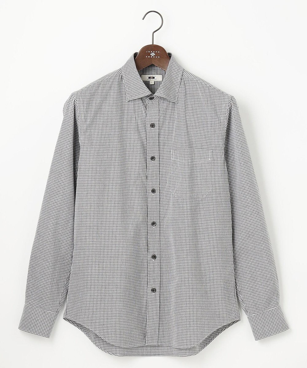 JOSEPH ABBOUD 【柔らかな肌触り/暖かい】ファインブラッシュド ネル チェック シャツ 