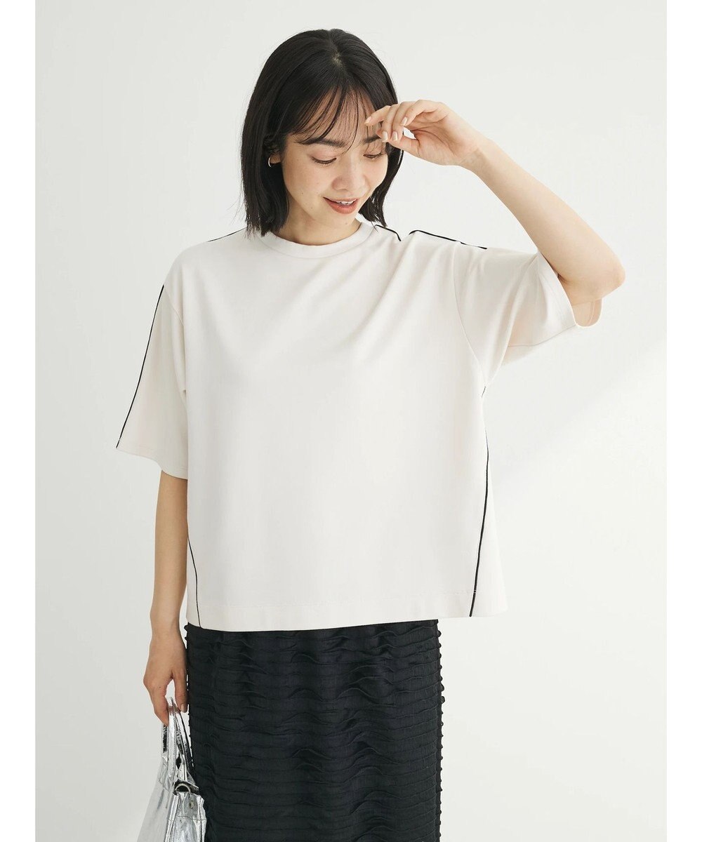 Green Parks ライン使いポンチカットプルオーバー 