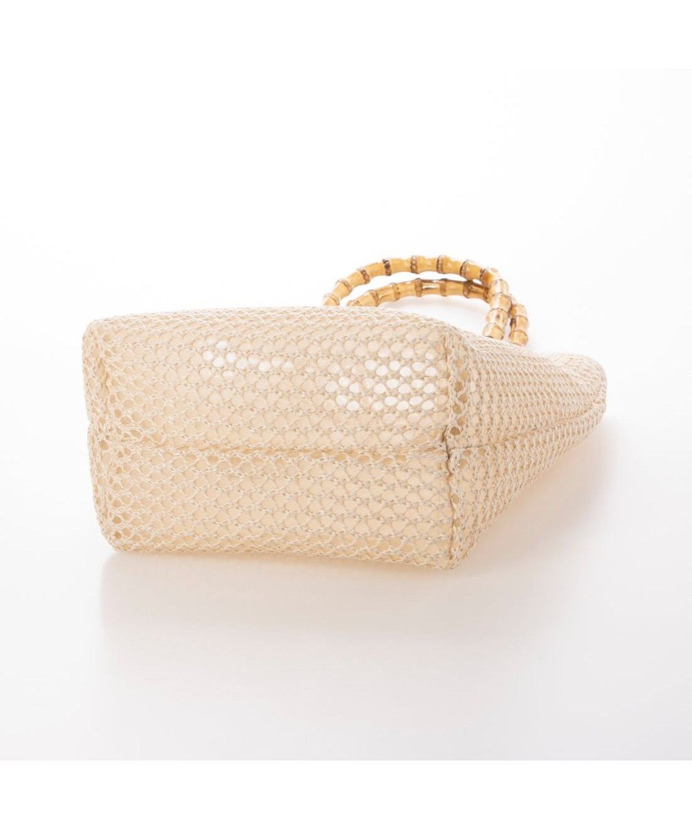 UNBILLION カシュカシュ cachecache / 雑材風バンブーハンドル手提げトート 