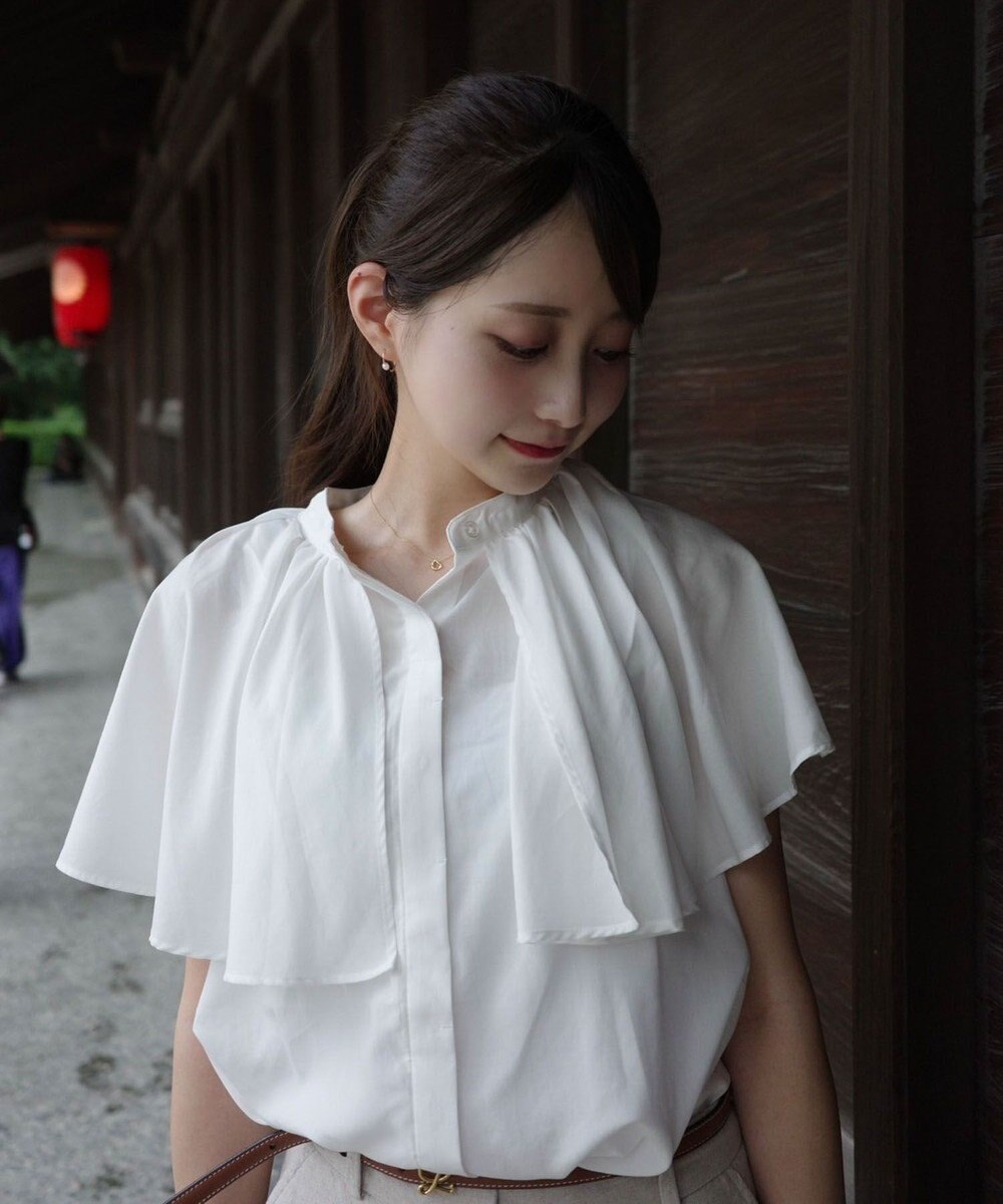 Green Parks ビックカラーナローブラウス 