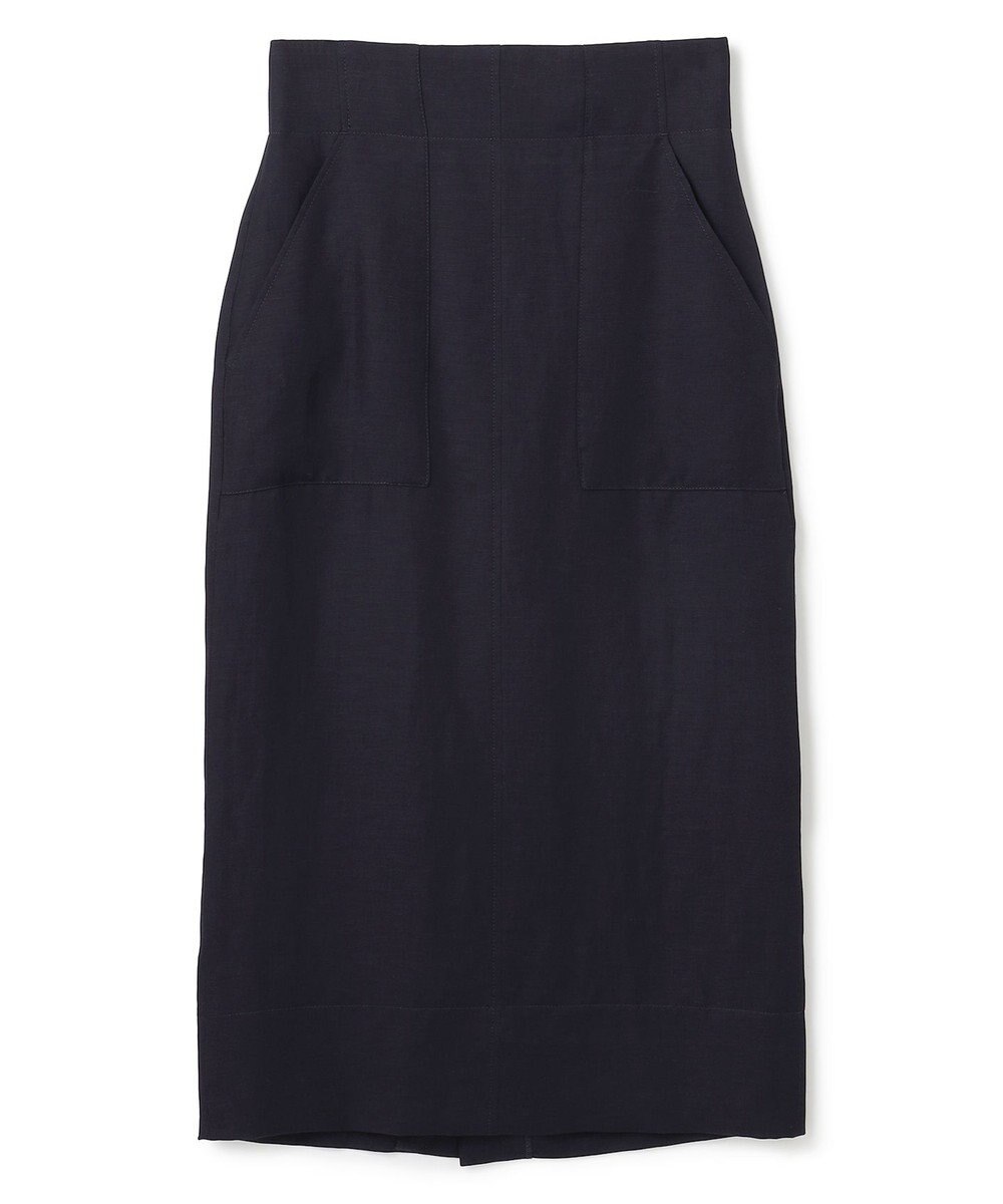 BEIGE， 【洗える】BERNARD / リネンアウトポケットハイウエストスカート 