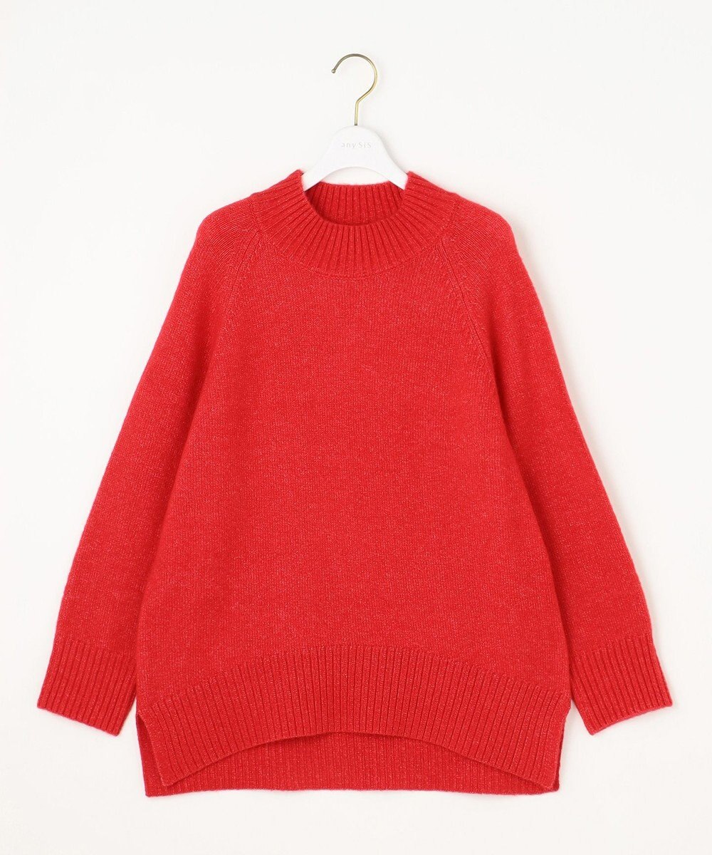 ANY SIS 【洗える】ハイネックラグラン ニット 