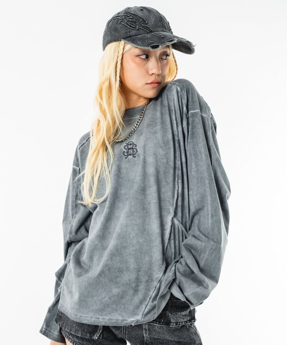 WEGO 【ユニセックス着用ITEM】コールドダイスウィッチングT（LS） 