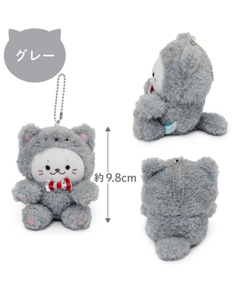 Mother garden しろたん 猫キーホルダー 《グレー》 単品 