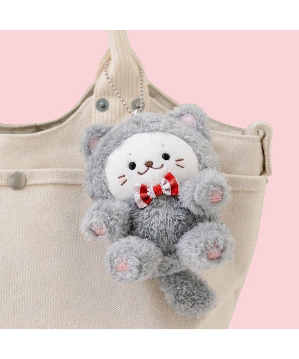 Mother garden しろたん 猫キーホルダー 《グレー》 単品 