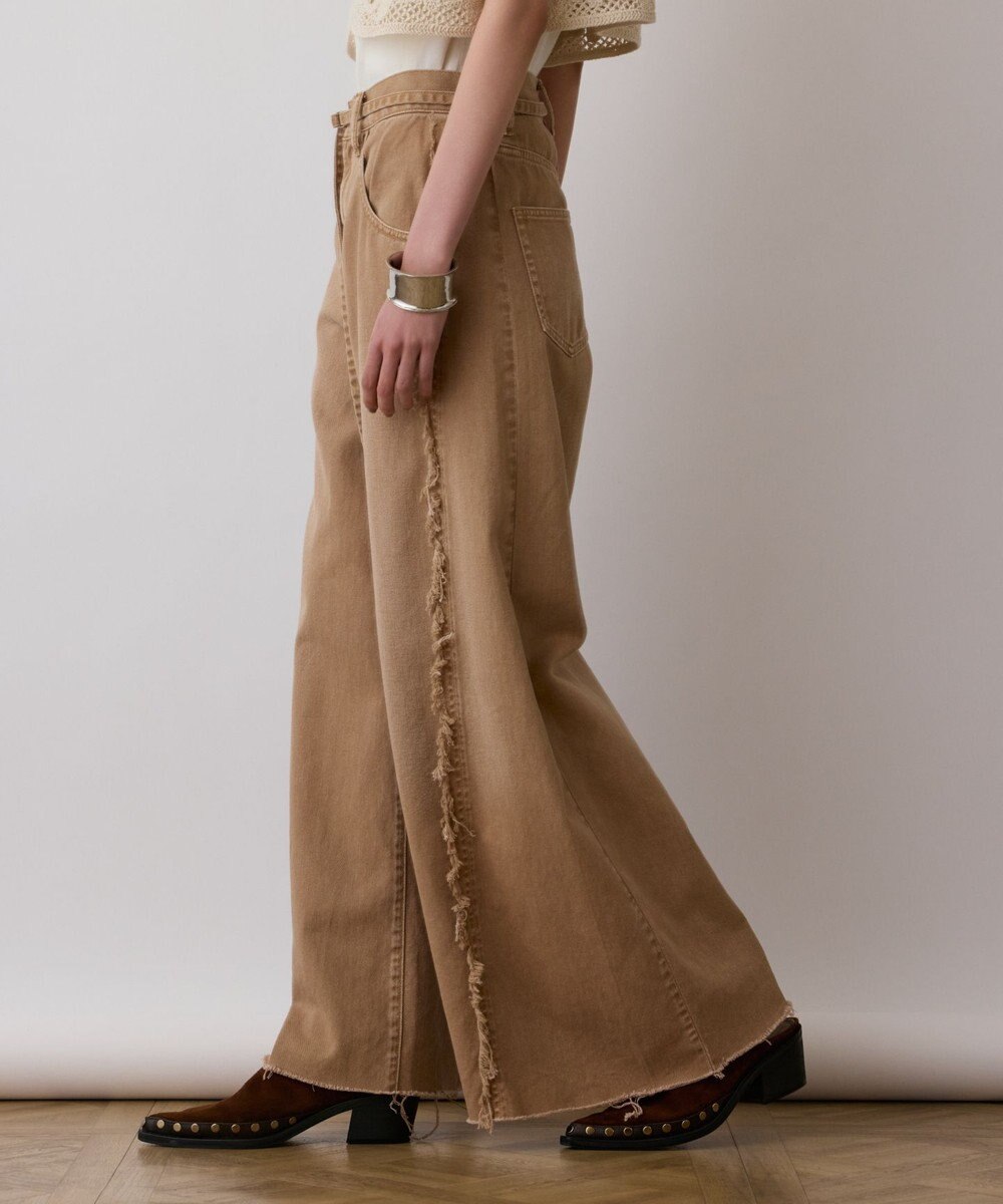GRACE CONTINENTAL フリンジバギーパンツ 